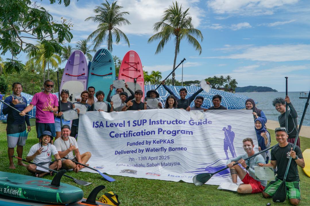 First ISA SUP Flat Water Instructor and Aquatic Rescue Courses Completed in Kota Kinabalu, Malaysia